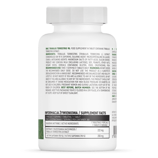 9 x OstroVit Tribulus Terrestris VEGE 360 tabletten