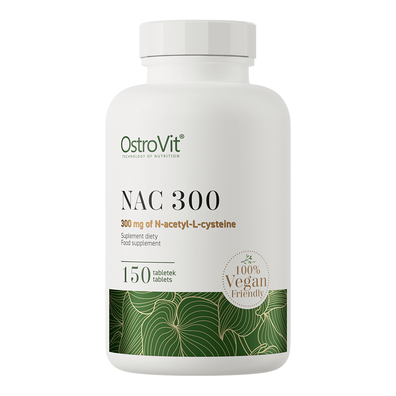 NAC 300 mg - N-Acetyl-L-Cystein - Vegan - 150 Tabletten - OstroVit