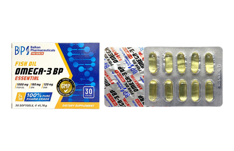 Omega 3-BP - 30 Softgels - Balkan Pharmaceuticals