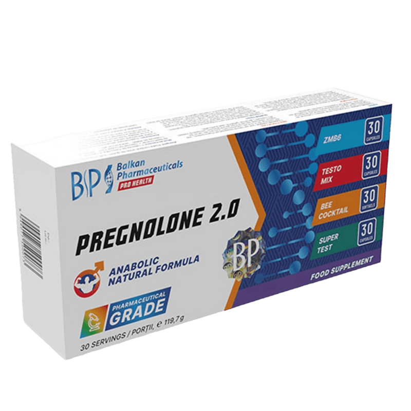 Pregnolone 2.0 - 120 Capsules - Balkan Pharmaceuticals