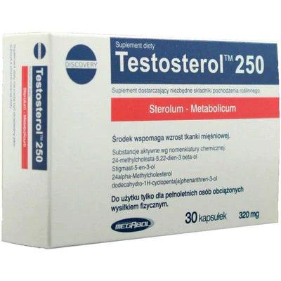 Testosterol - 30 Capsules - Megabol + BeBulk Nutrition Shaker Ball