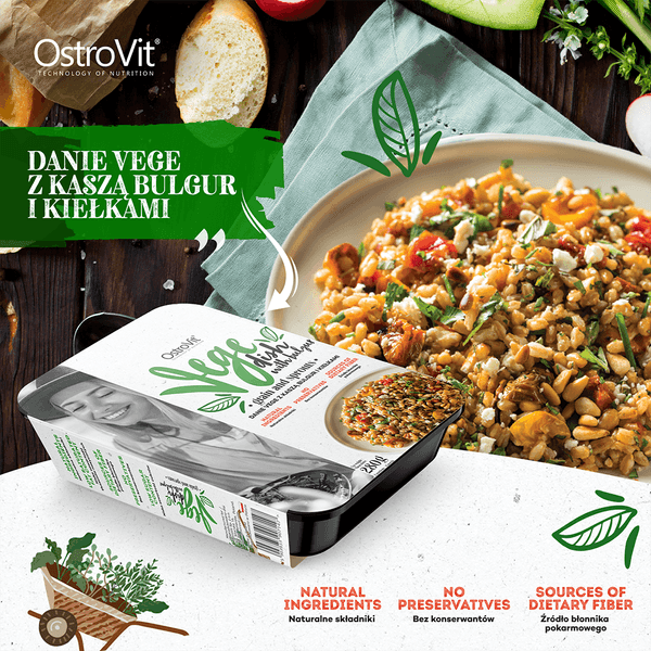 OstroVit VEGE Schotel met Bulgur Graan en Spruiten 280 g